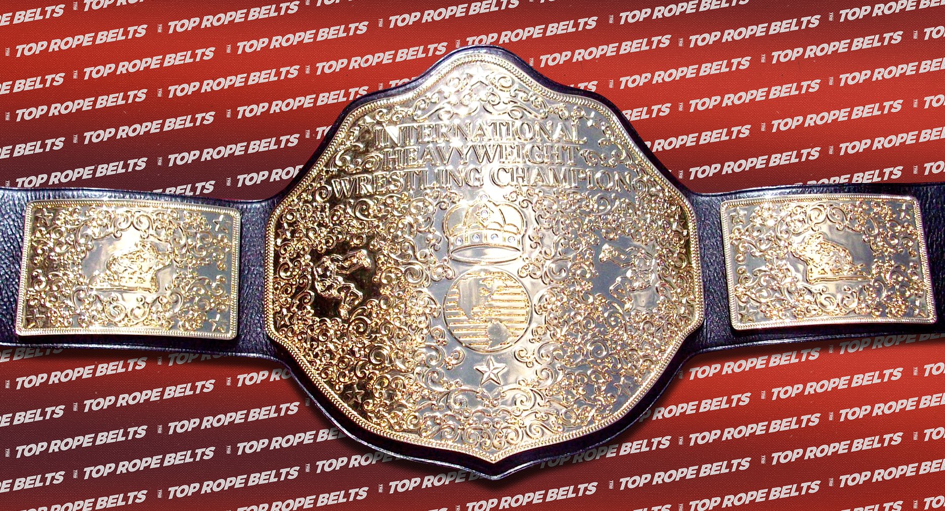 Gold International Title Top Rope Belts
