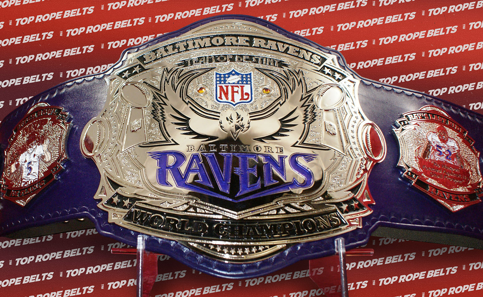 Baltimore Ravens SuperBowl Champions Top Rope Belts