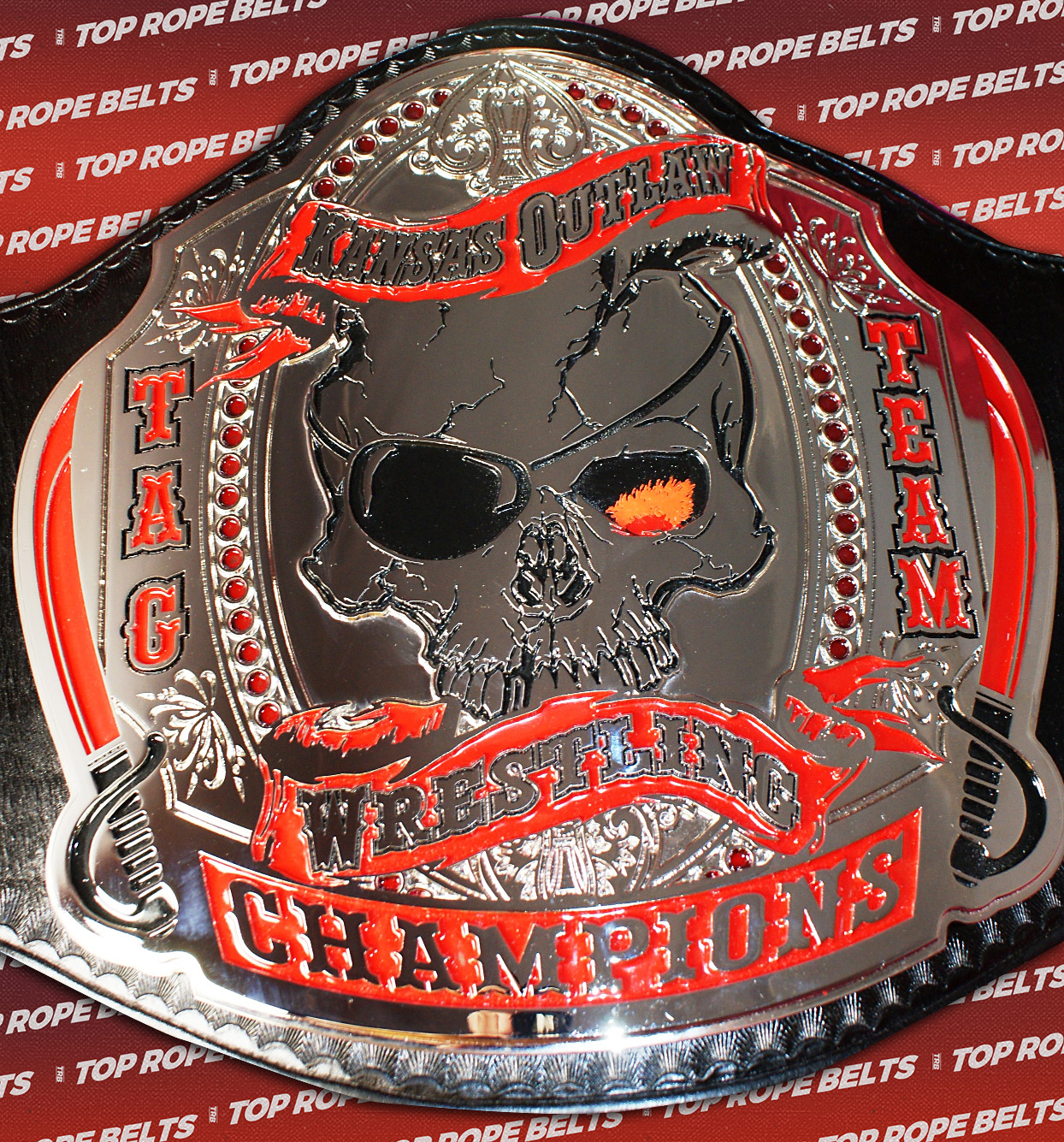 Kansas Outlaw Wrestling Tag Team Belts – Top Rope Belts