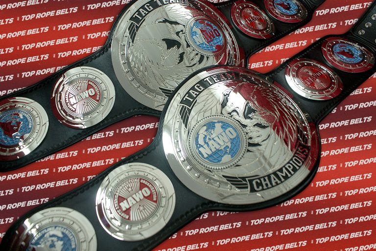 NAWO Mirror Image Tag Team Title Belts