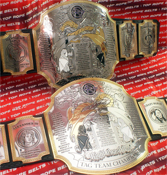 Right Coast Pro Tag Team Championship Belts