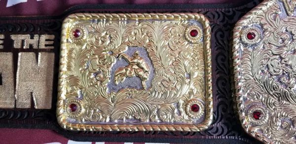 Laser Carved Big Gold World Heavyweight